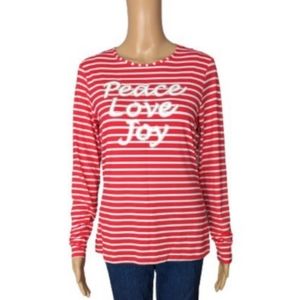 Lands' End Crew Neck Long Sleeve Rash Guard Swim Tee S